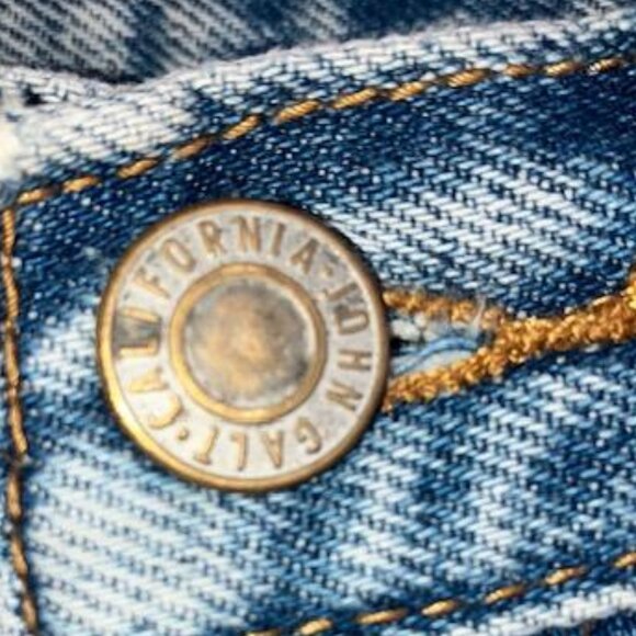 Brandy Melville J. Galt Shanghau Button Fly 90's Mom Jeans Sz Small EUC - Picture 11 of 12